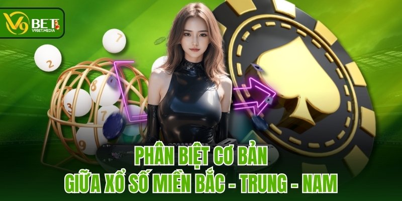 Phân biệt cơ bản giữa Xổ Số Miền Bắc - Trung - Nam Phân biệt cơ bản giữa Xổ Số Miền Bắc - Trung - Nam